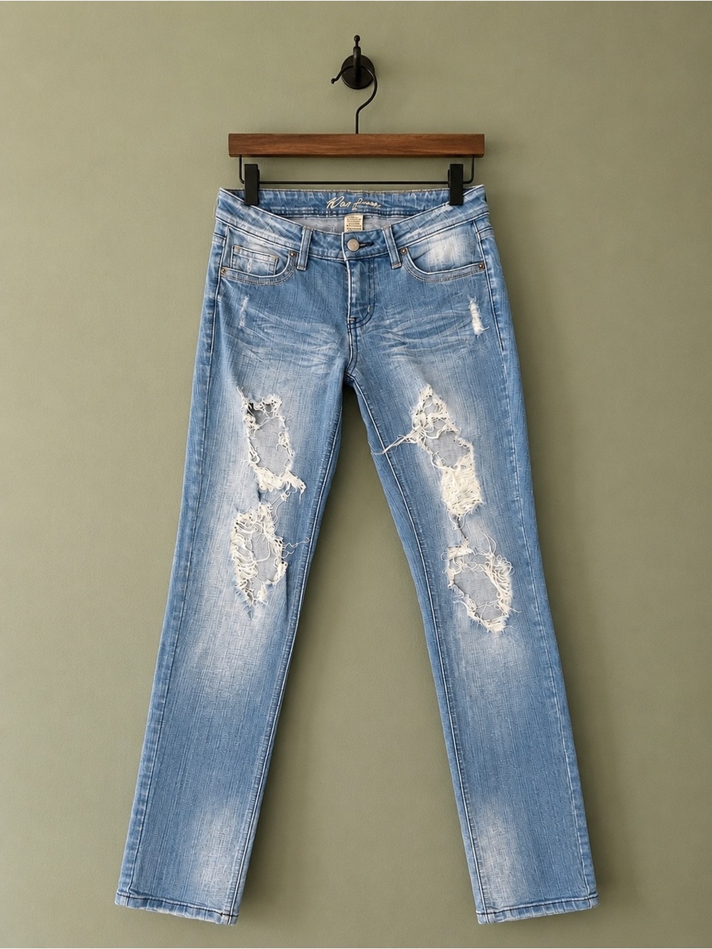 Wax Jeans Distressed Y2K Denim – Size 5